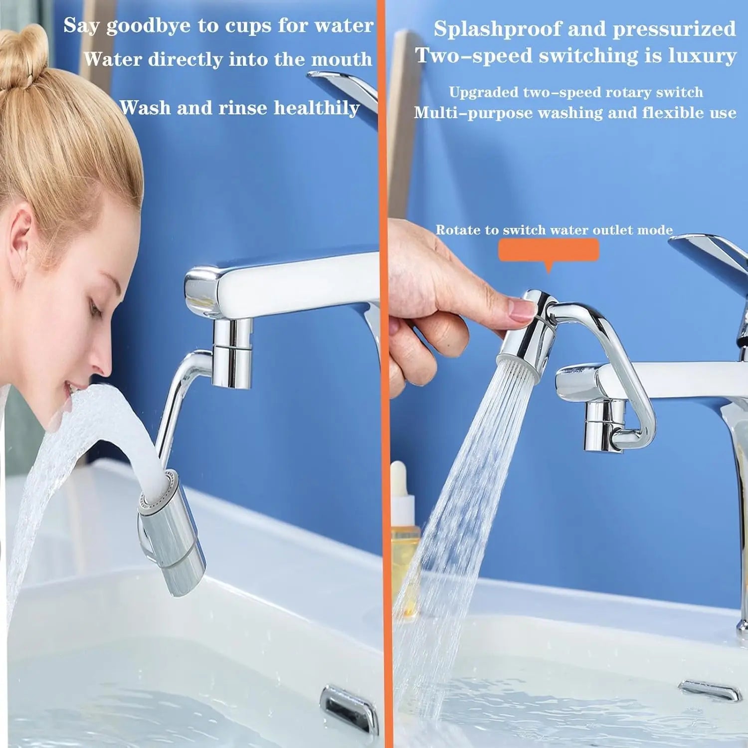 FlexFlow 1080° — Extensor de Grifo Giratorio 2 en 1