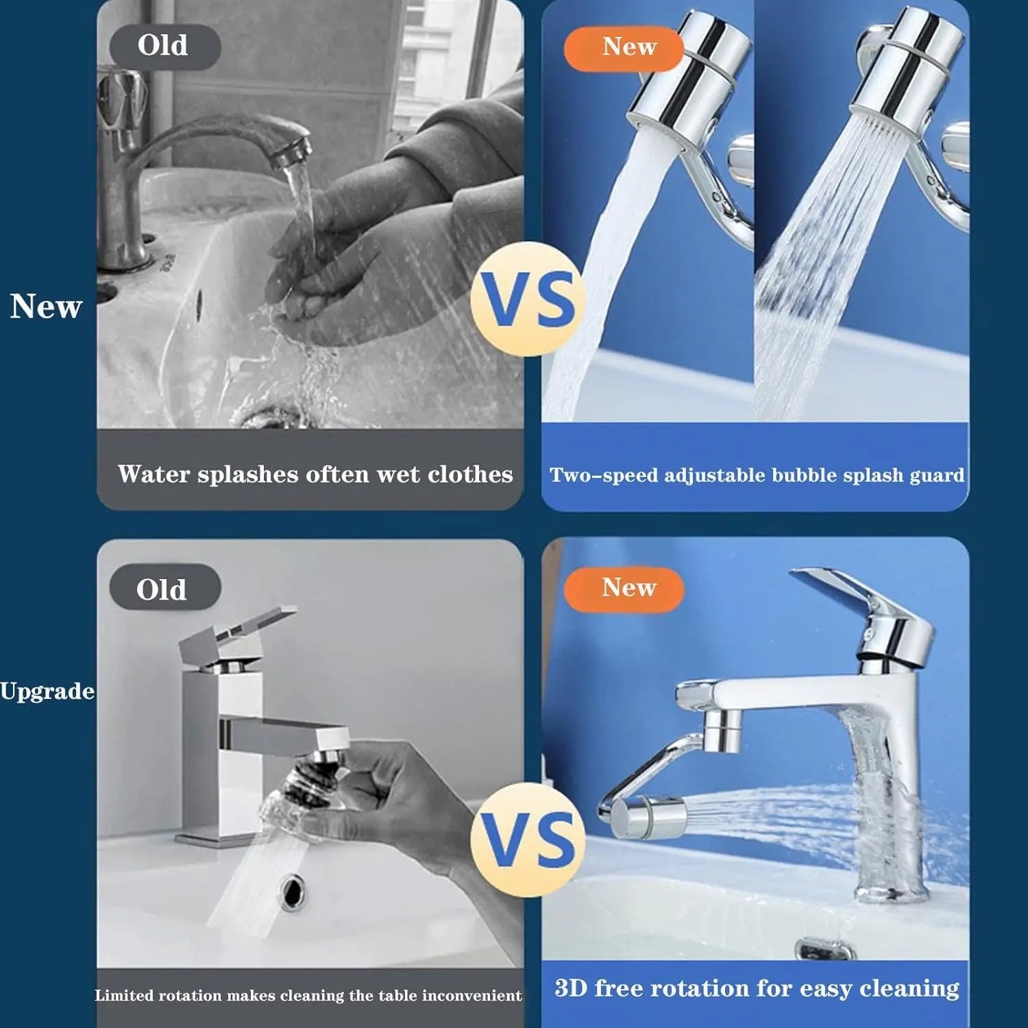 FlexFlow 1080° — Extensor de Grifo Giratorio 2 en 1