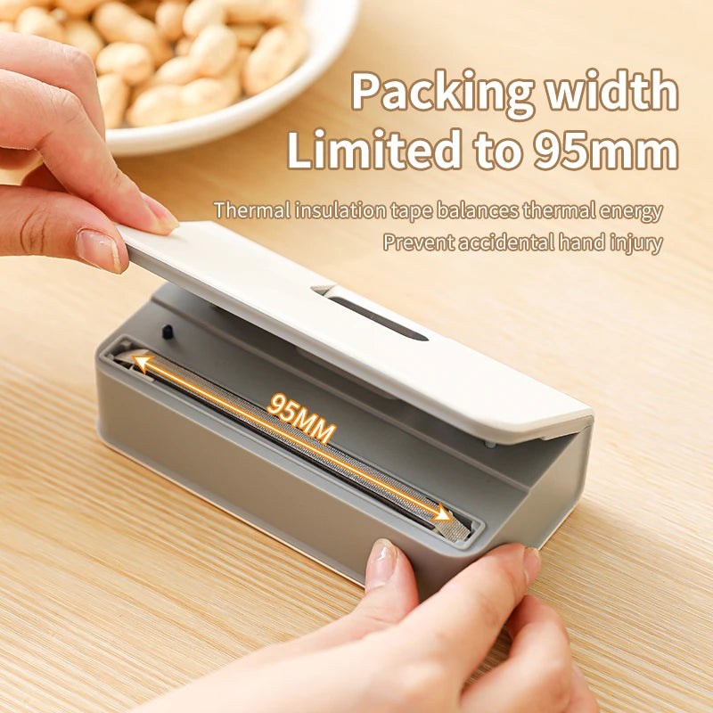 SealGo — Mini Selladora Térmica Recargable 2 en 1 para Bolsas