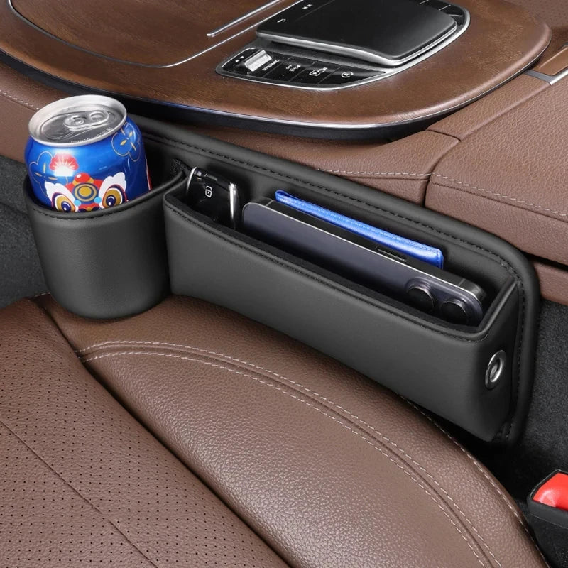 Organizador de Asiento para Coche | Bolsillo Multiusos para Móvil, Llaves y Cartera