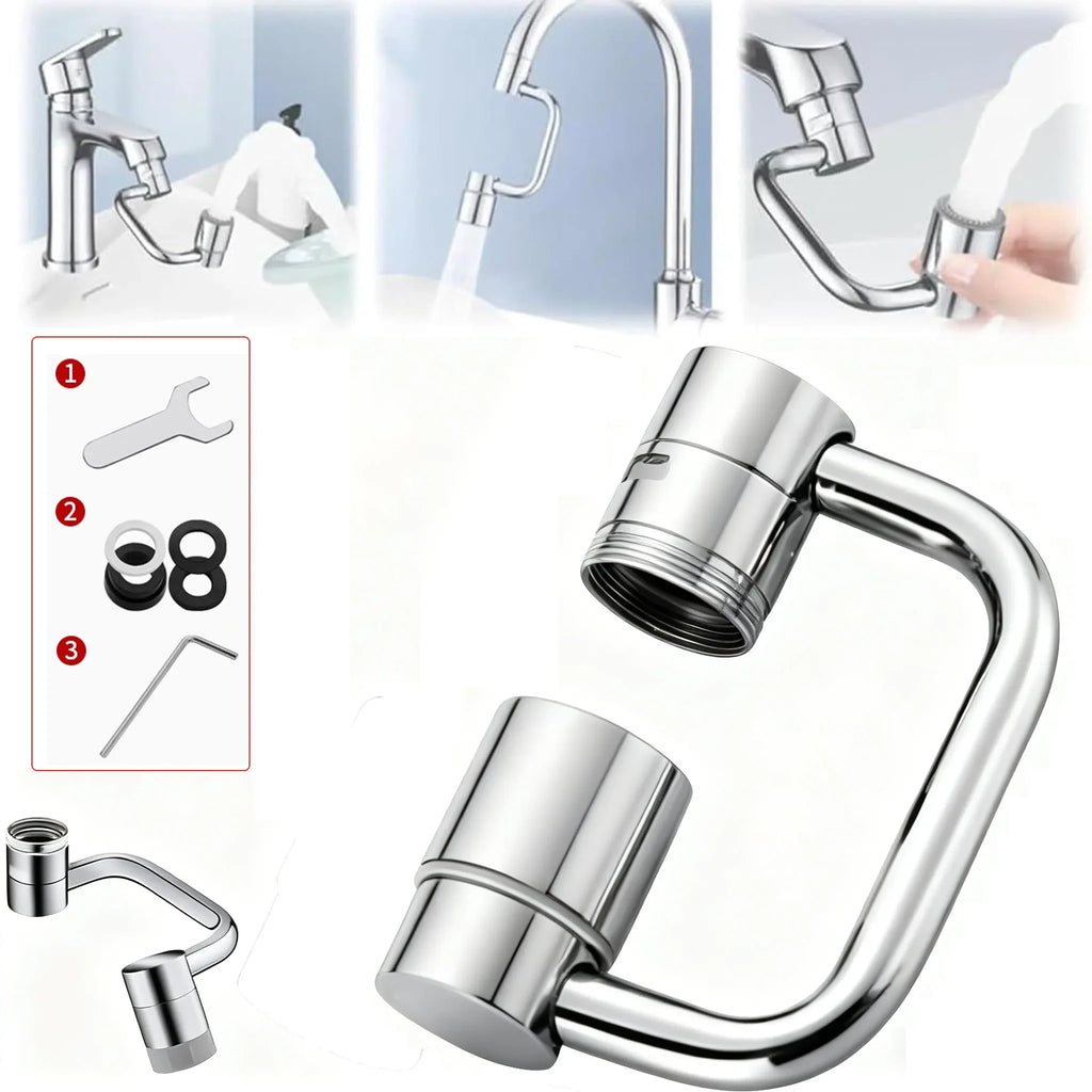 FlexFlow 1080° — Extensor de Grifo Giratorio 2 en 1