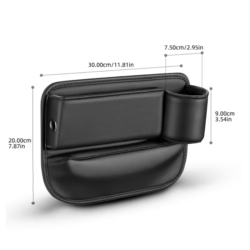 Organizador de Asiento para Coche | Bolsillo Multiusos para Móvil, Llaves y Cartera