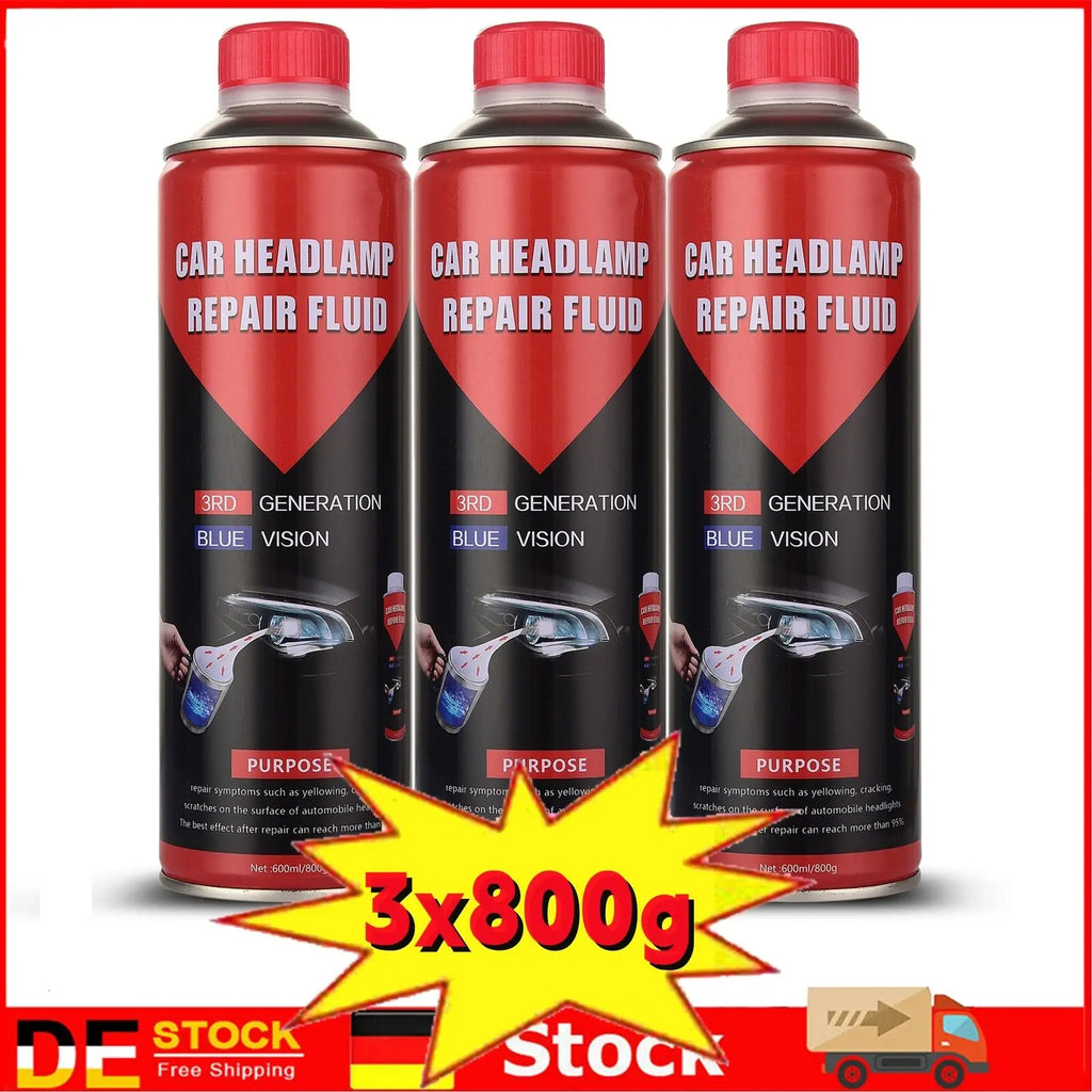 Restaurador de Faros 3PCS | Líquido Renovador para Faros de Coche