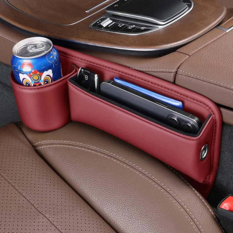 Organizador de Asiento para Coche | Bolsillo Multiusos para Móvil, Llaves y Cartera