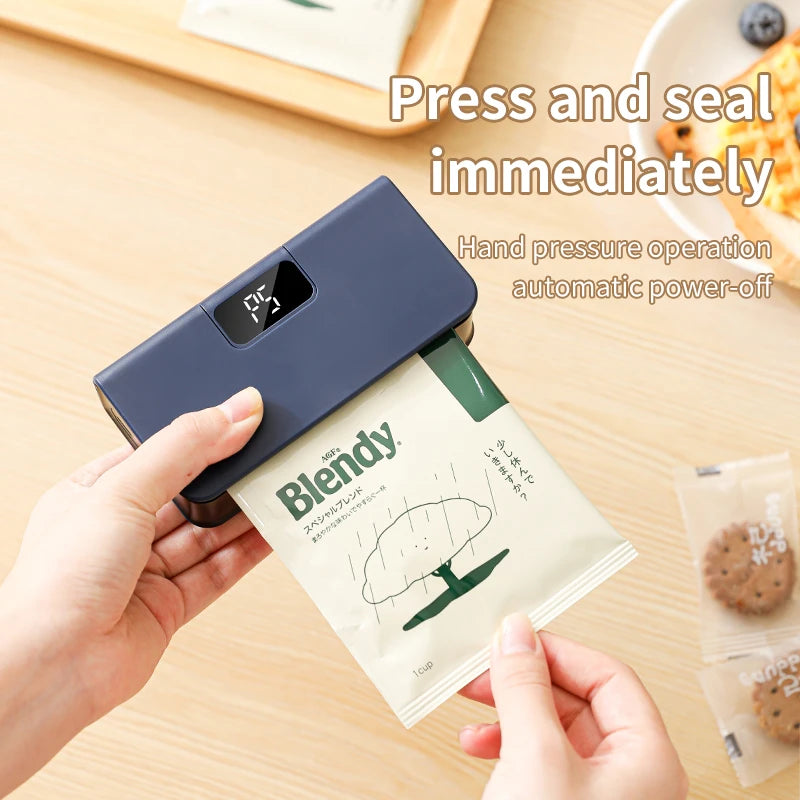 SealGo — Mini Selladora Térmica Recargable 2 en 1 para Bolsas