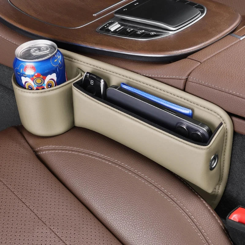 Organizador de Asiento para Coche | Bolsillo Multiusos para Móvil, Llaves y Cartera