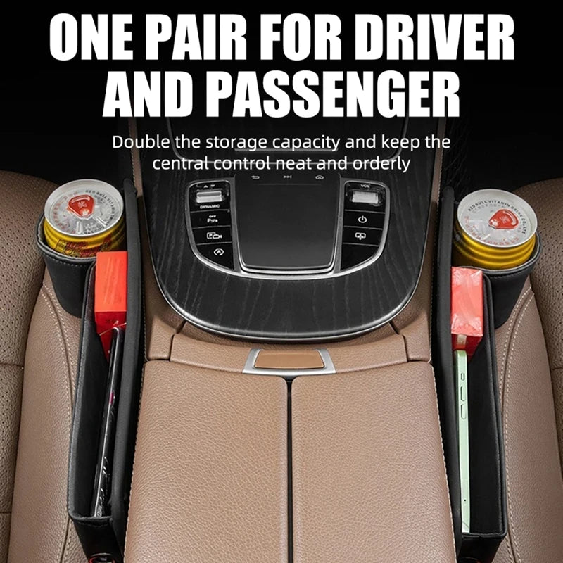 Organizador de Asiento para Coche | Bolsillo Multiusos para Móvil, Llaves y Cartera