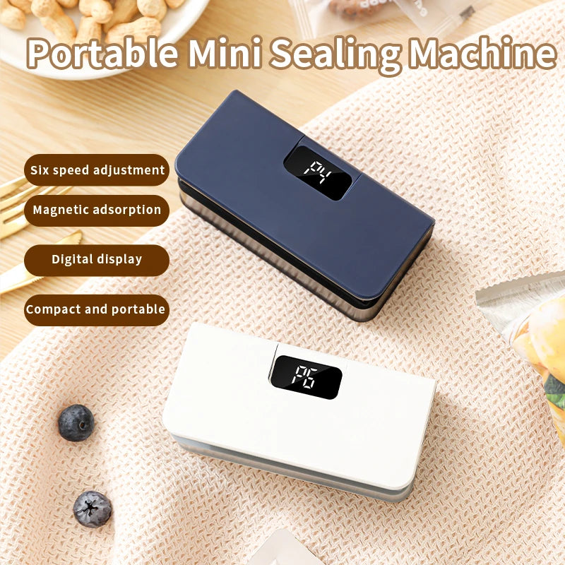 SealGo — Mini Selladora Térmica Recargable 2 en 1 para Bolsas